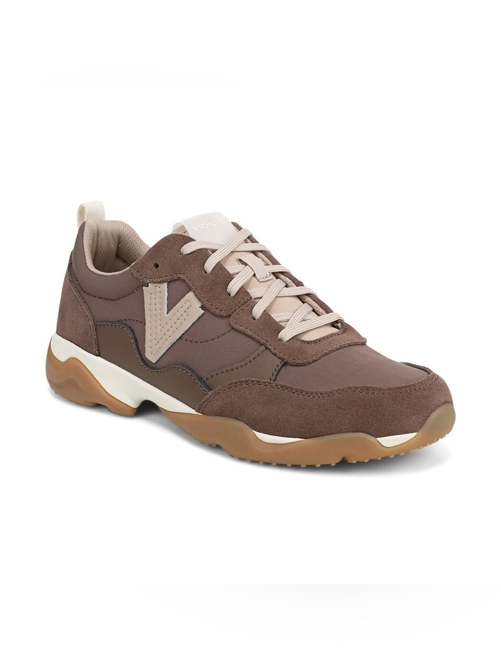 9.5 Women’s Vionic Walk Slim Glide Sneaker in Driftwood, new in box